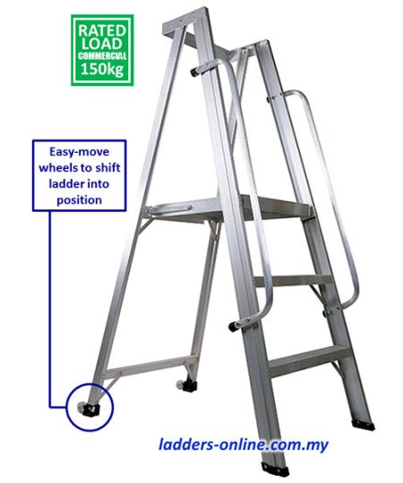 Platfrom Ladder Trolley with Wheels