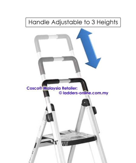 Cosco step stool adjustable handle