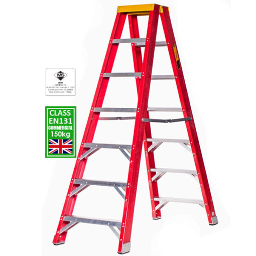 fiberglass step ladder online double sided everlas