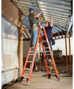 Men working on Werner ladder T7406 in Malaysia